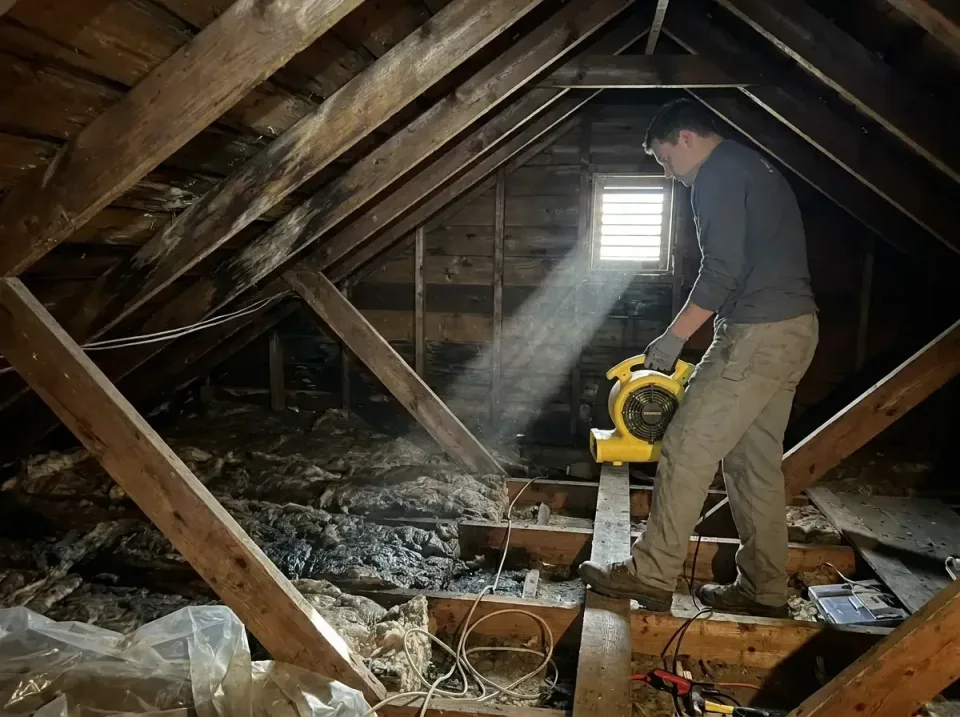 attic-water-damage-drying-proc-007 — frequently asked questions, Emergency Water Extraction & 24/7 Flood Response in Manassa…